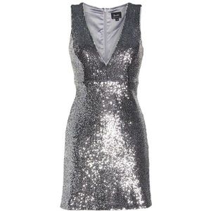 NYE ✨ Amazing 🤩 Silver Sequin Bardot Cocktail Dress